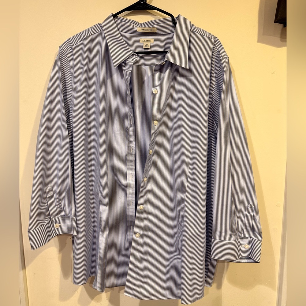 L.L. Bean Women's(3X) Wrinkle-Free Button Down